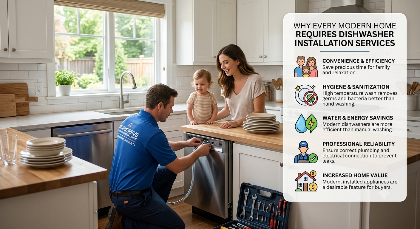 Why Every Modern Home Requires Dishwasher Installation Services